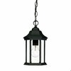 Homeroots 12 x 6.25 x 6.25 in. Madison 1-Light Matte Black Hanging Light 398001